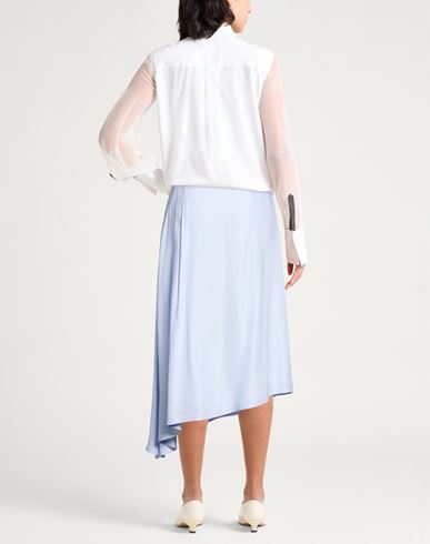 Woman Midi skirt Lilac Size 6 Viscose, Linen