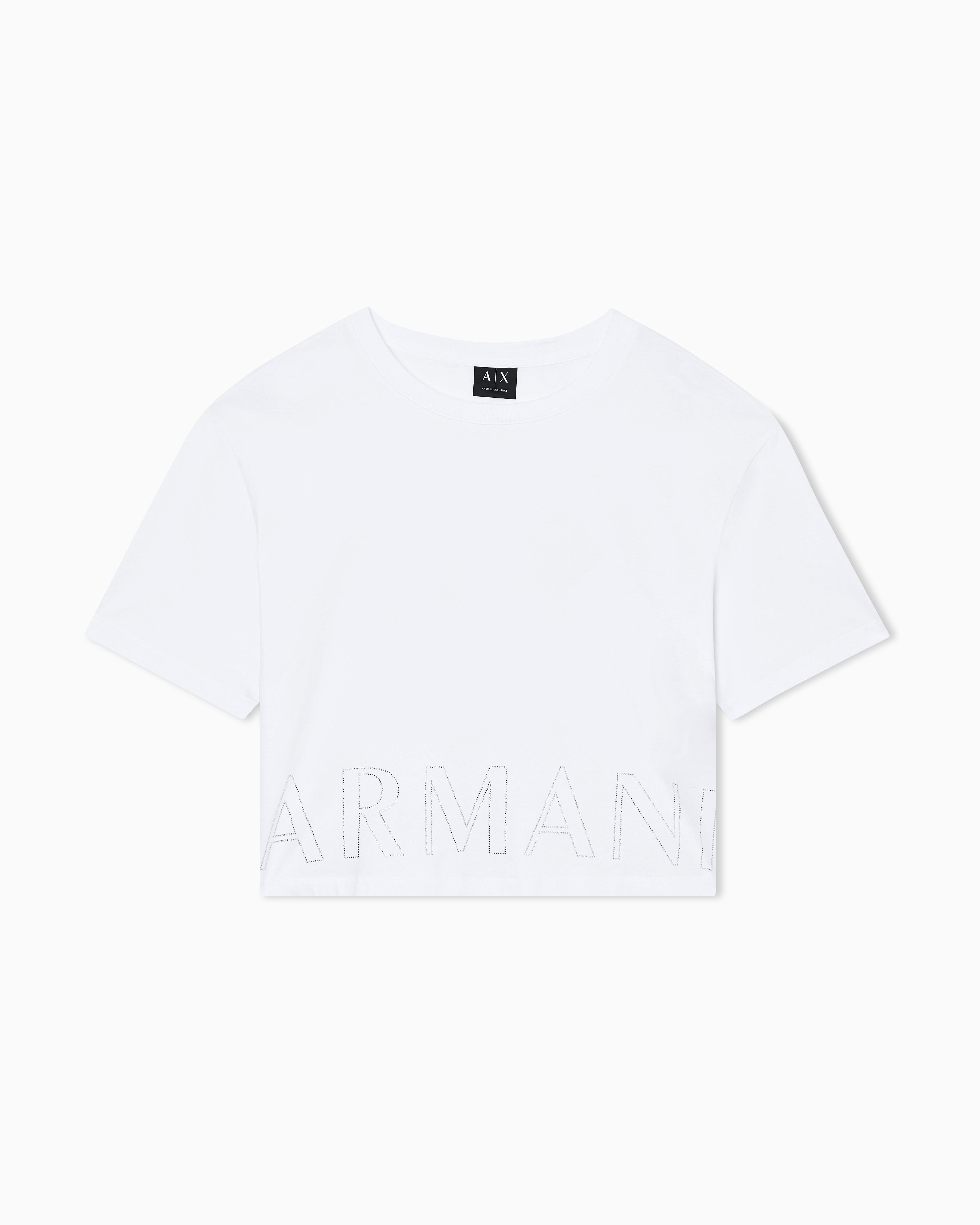 Cropped basic T-Shirt in cotton jersey