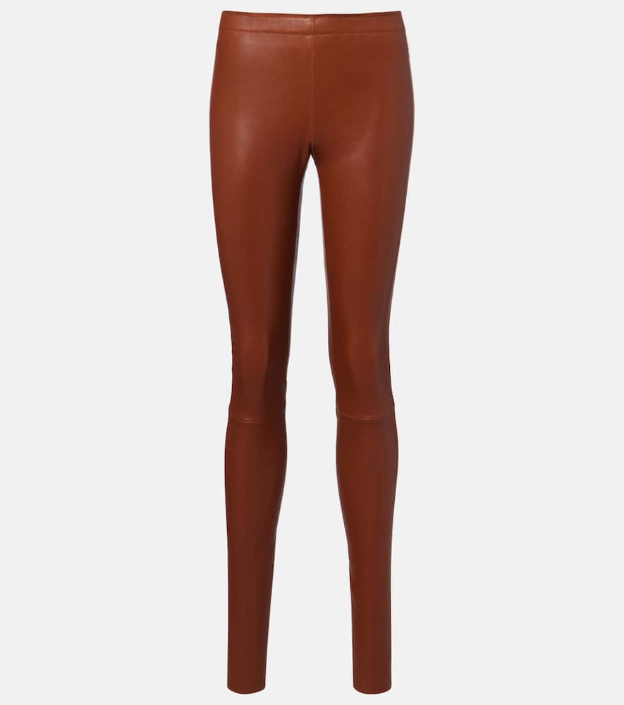 Carolyn leather slim pants