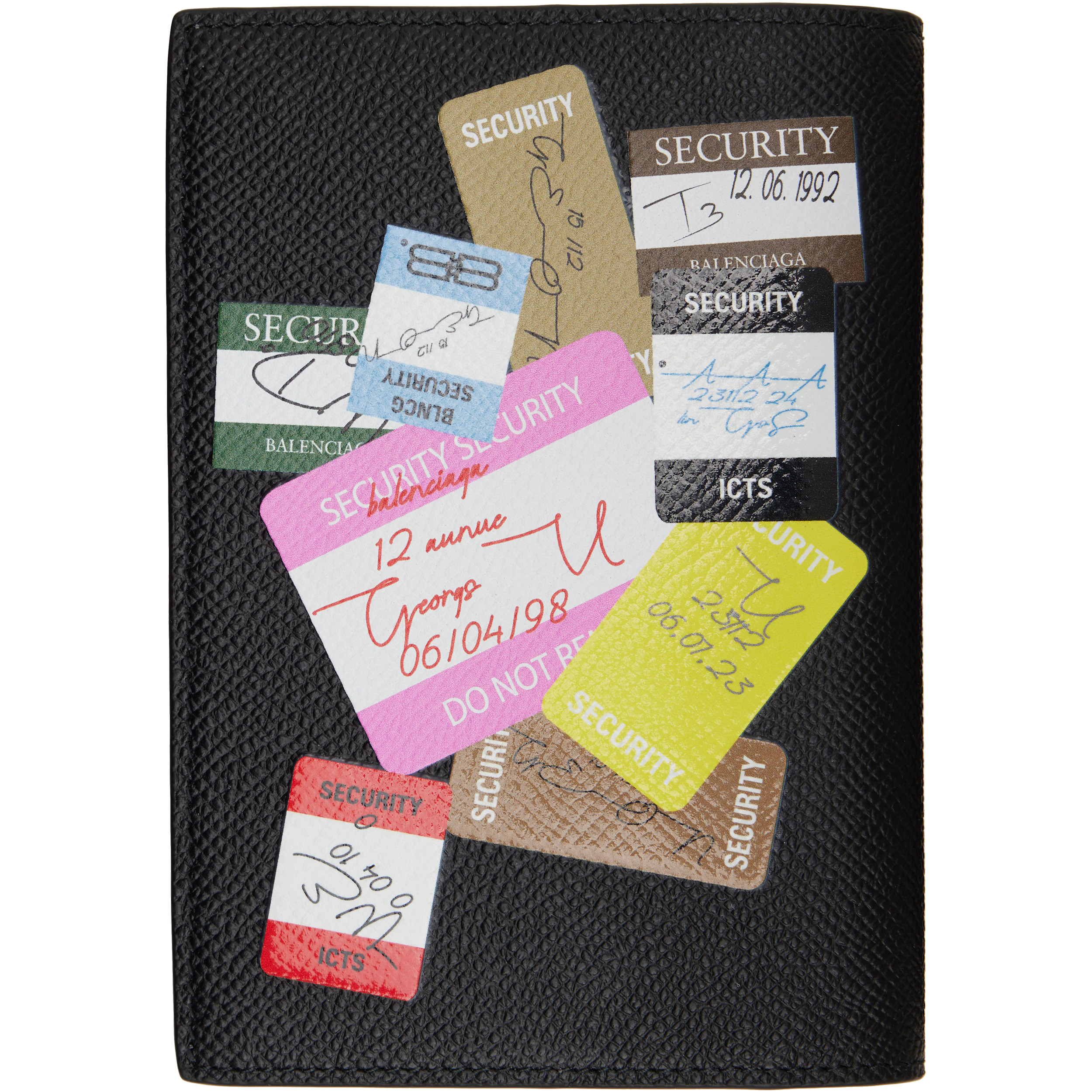 Black Calfskin Passport Holder