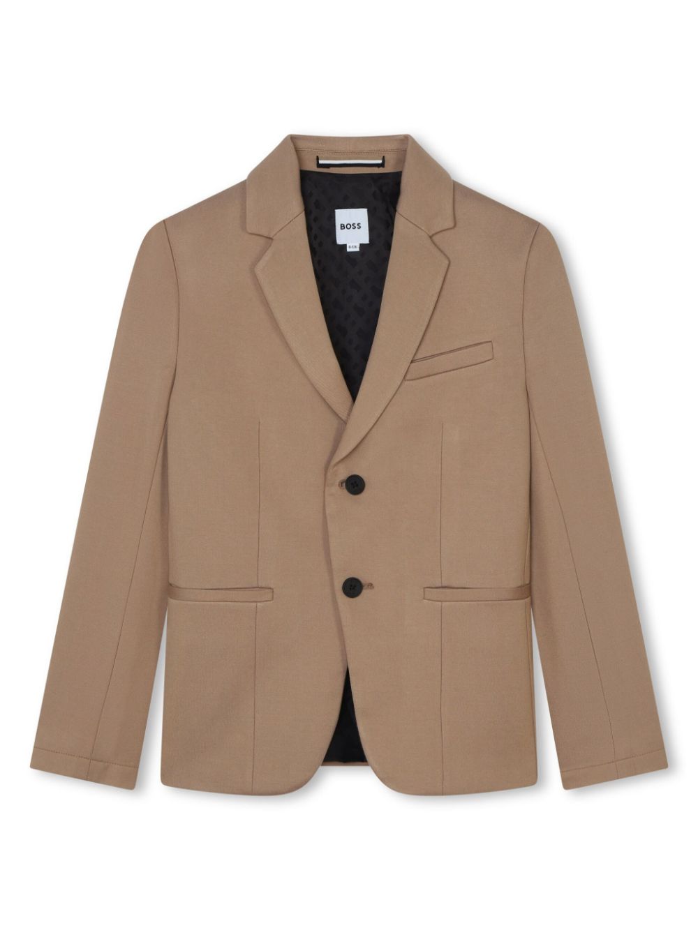 Notch-lapels single-breasted blazer - Neutrals