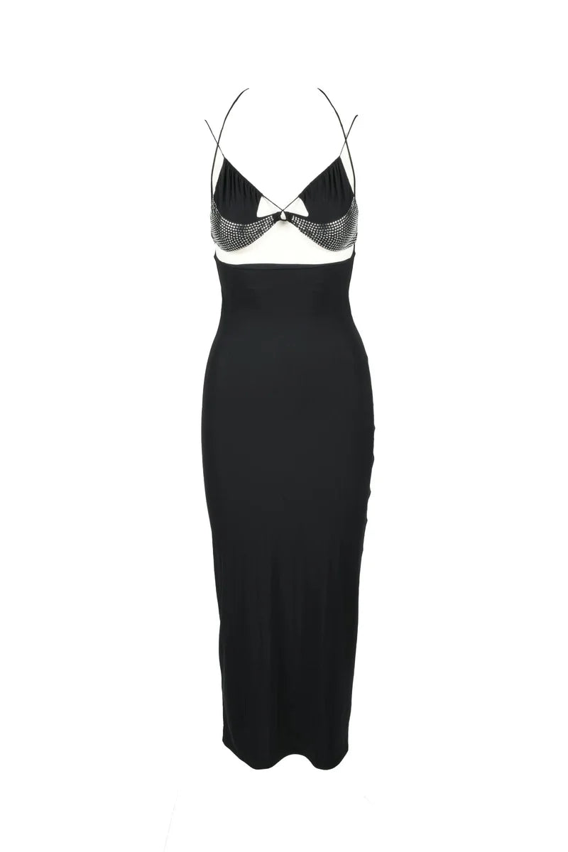 Strappy Bra-Style Midi Dress