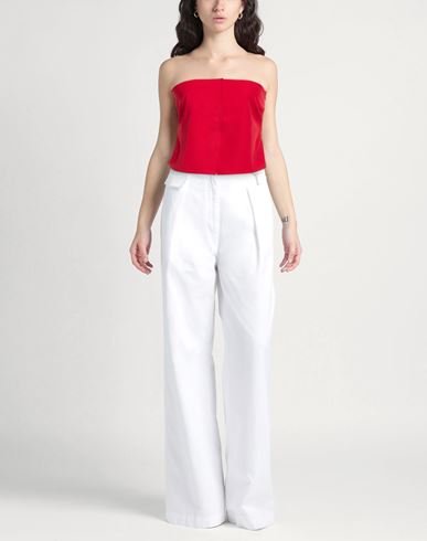 Woman Top Red Size 6 Polyester, Elastane