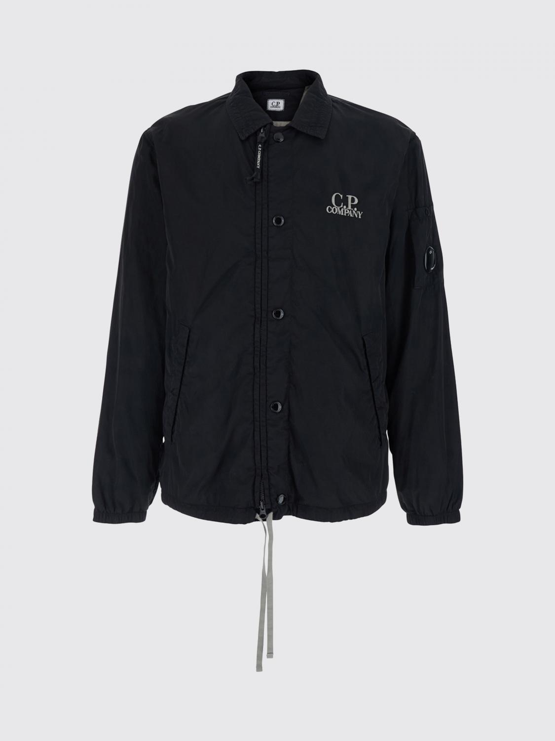 C. P. COMPANY Polyamide Shirt Jacket with Classic Collar and Drawstring