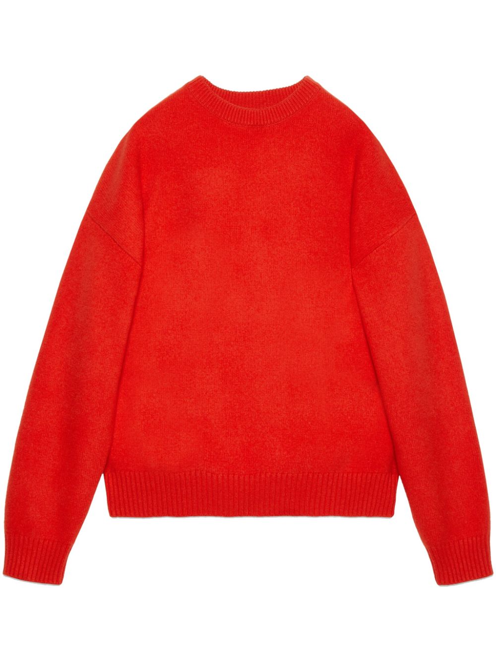Crew-neck wool jumper - Red