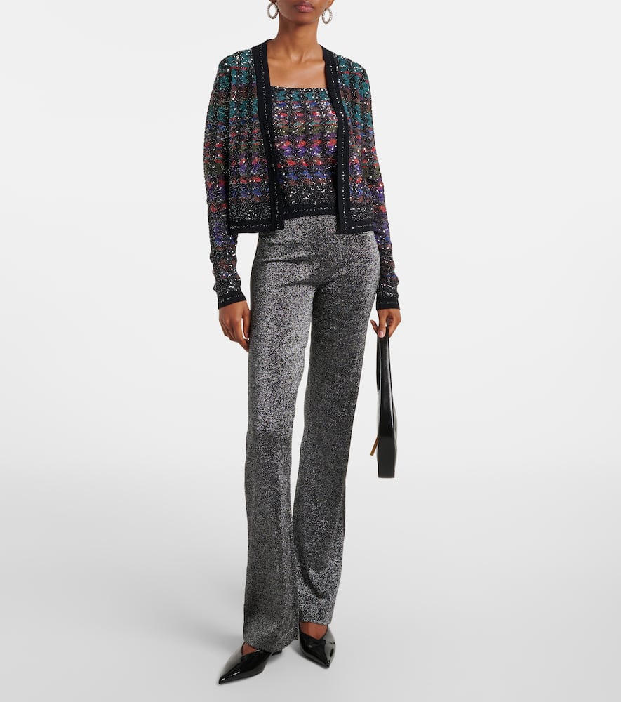 Lamé cardigan