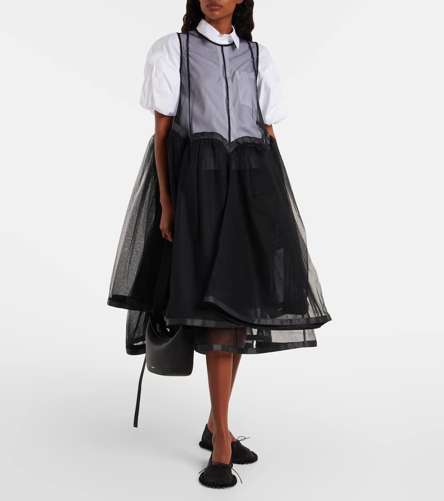 Tulle midi dress