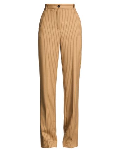 Woman Pants Camel Size 4 Polyester, Wool, Elastane