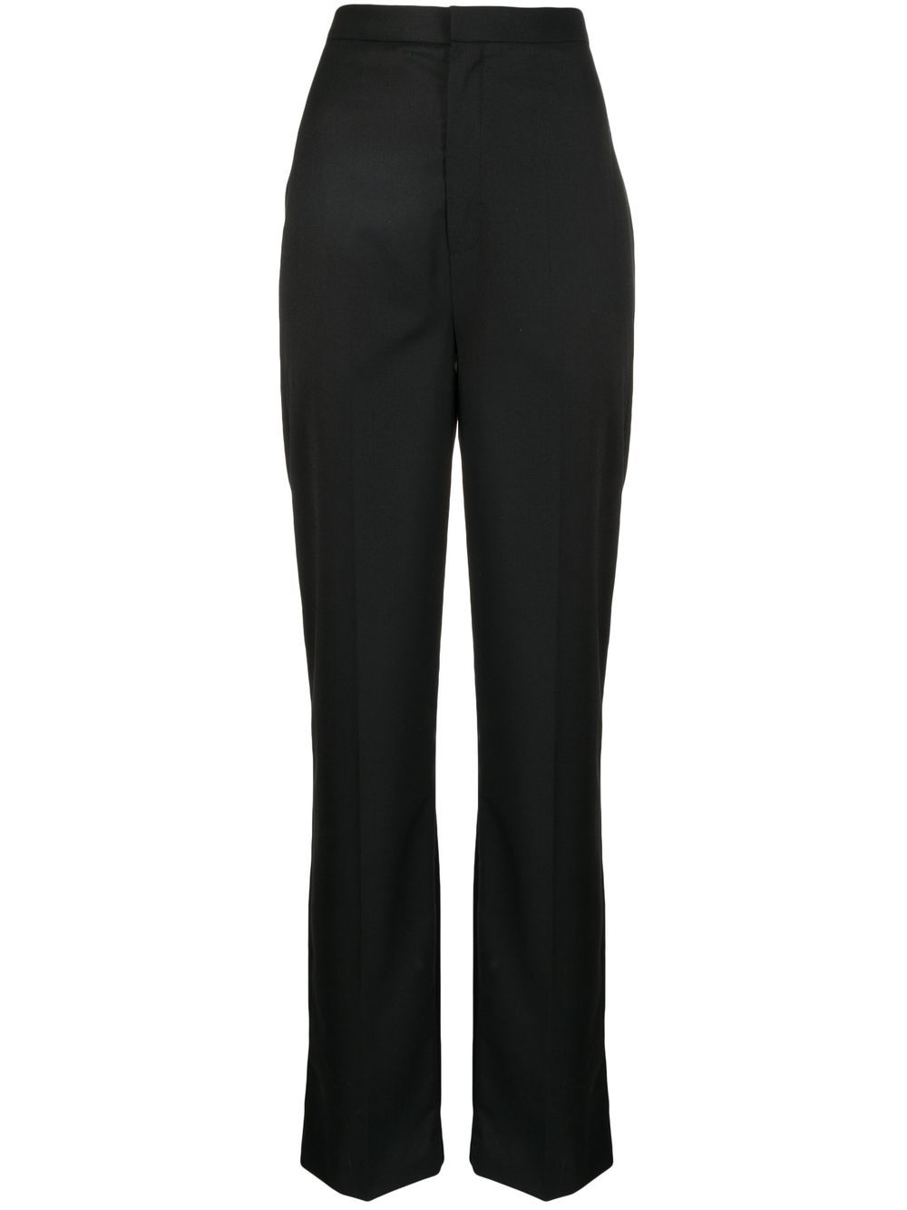 High-waisted tailored trousers - Black