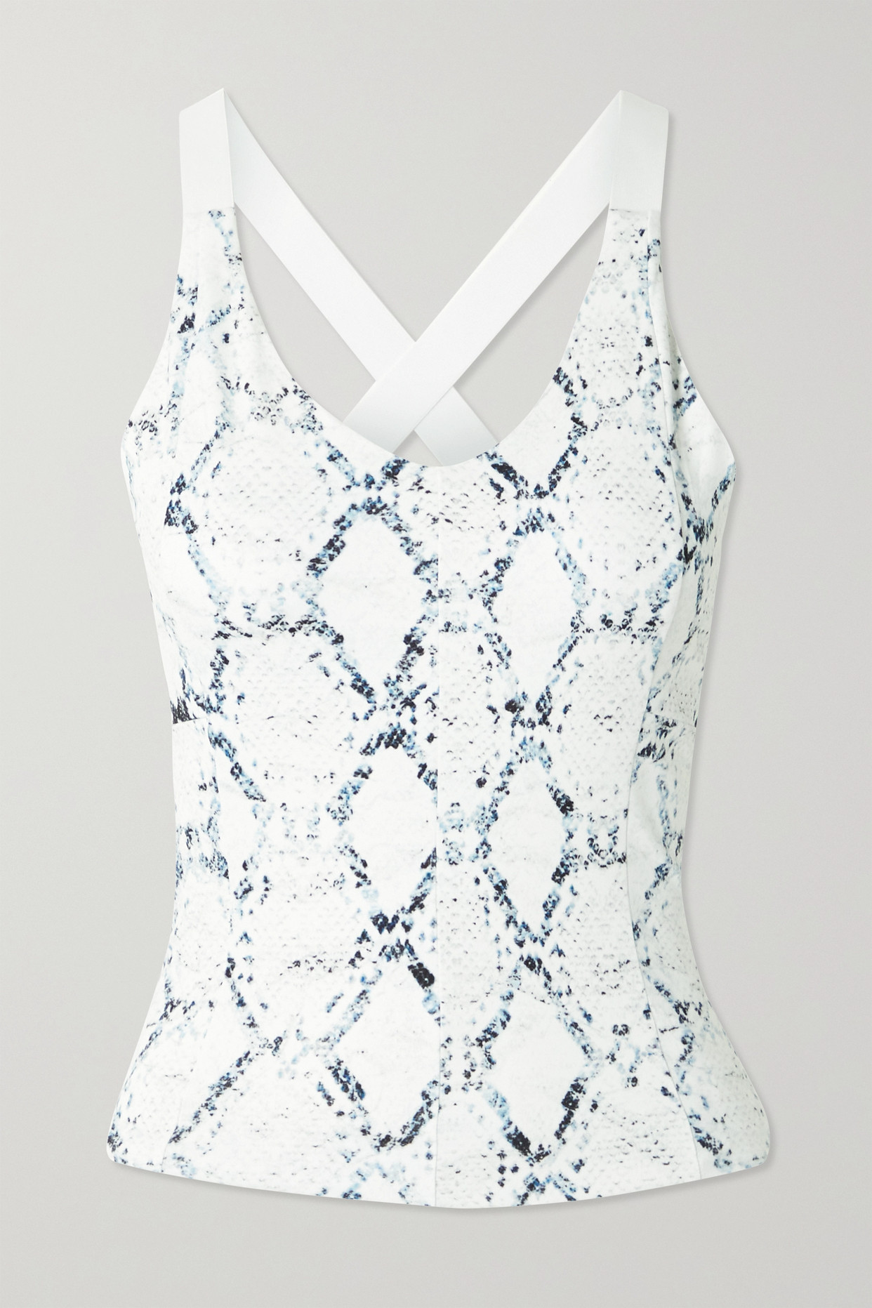 Chapman Snake-print Stretch-jersey Tennis Tank