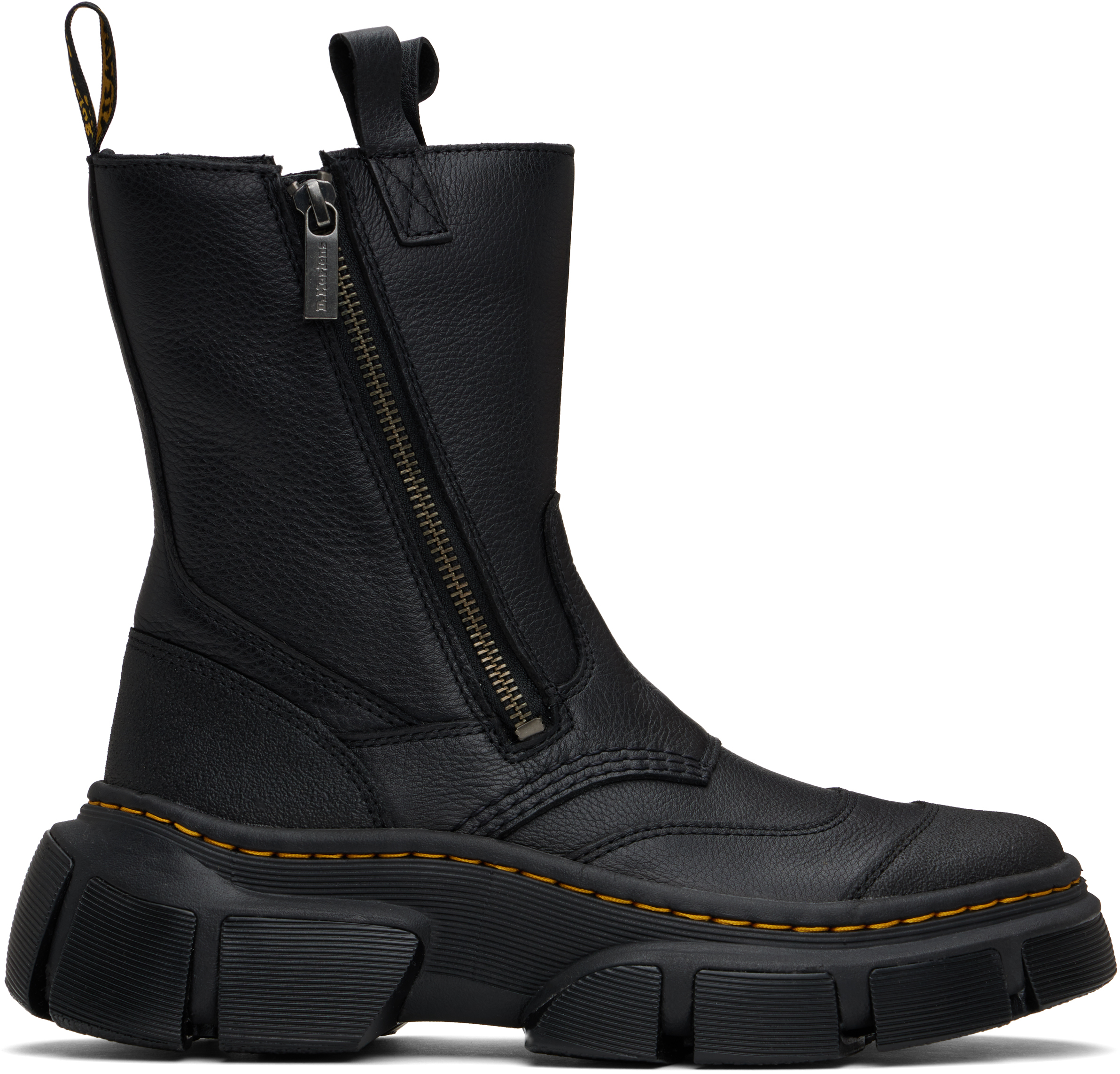 Dr. Martens Black DMXL Rigger Leather Boots