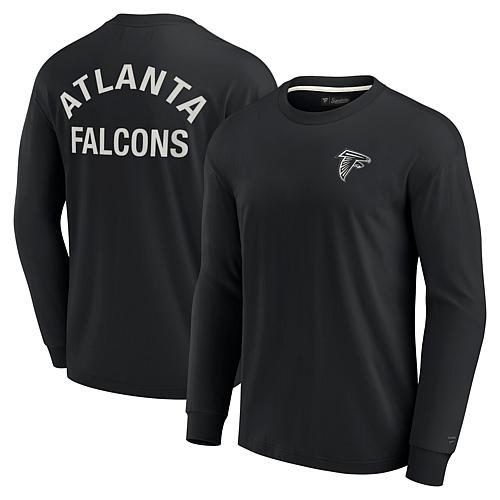 Unisex Black Atlanta Falcons Super Soft Long Sleeve T-Shirt