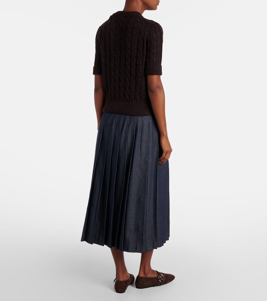 Sheer Softness cable-knit sweater