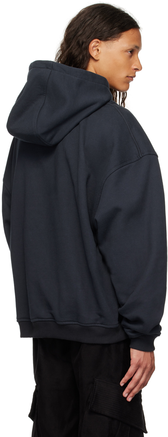 Rhude Black 'St. Rhude' Zip Hoodie