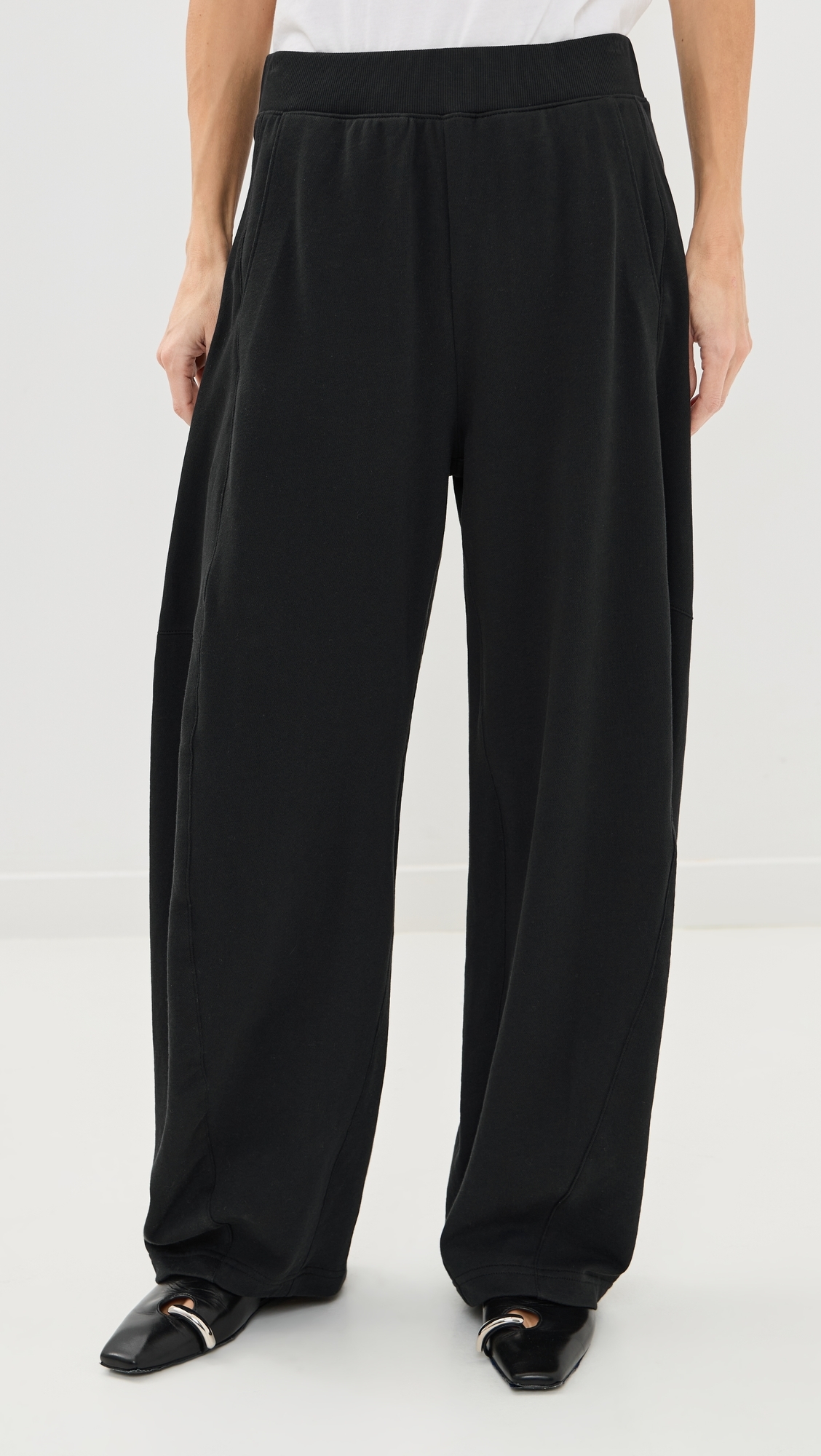 Petite Lightweight Sweatshirting Winslow Pants Black