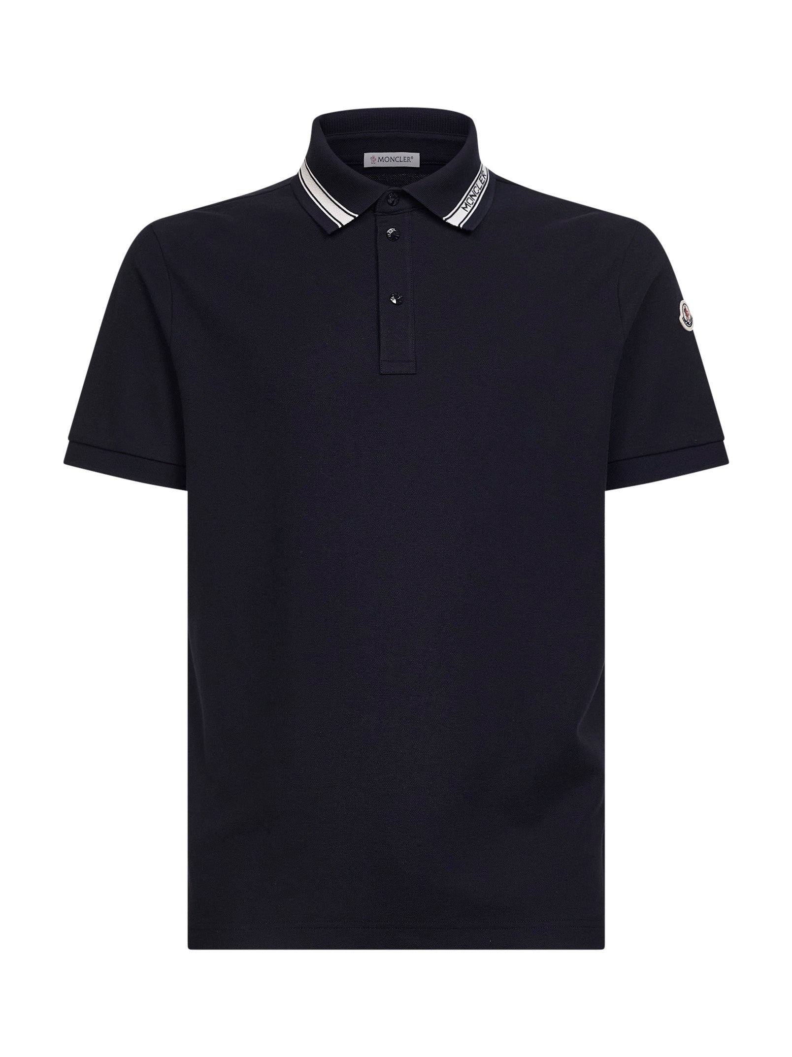Cotton Piqué Polo Shirt — Navy