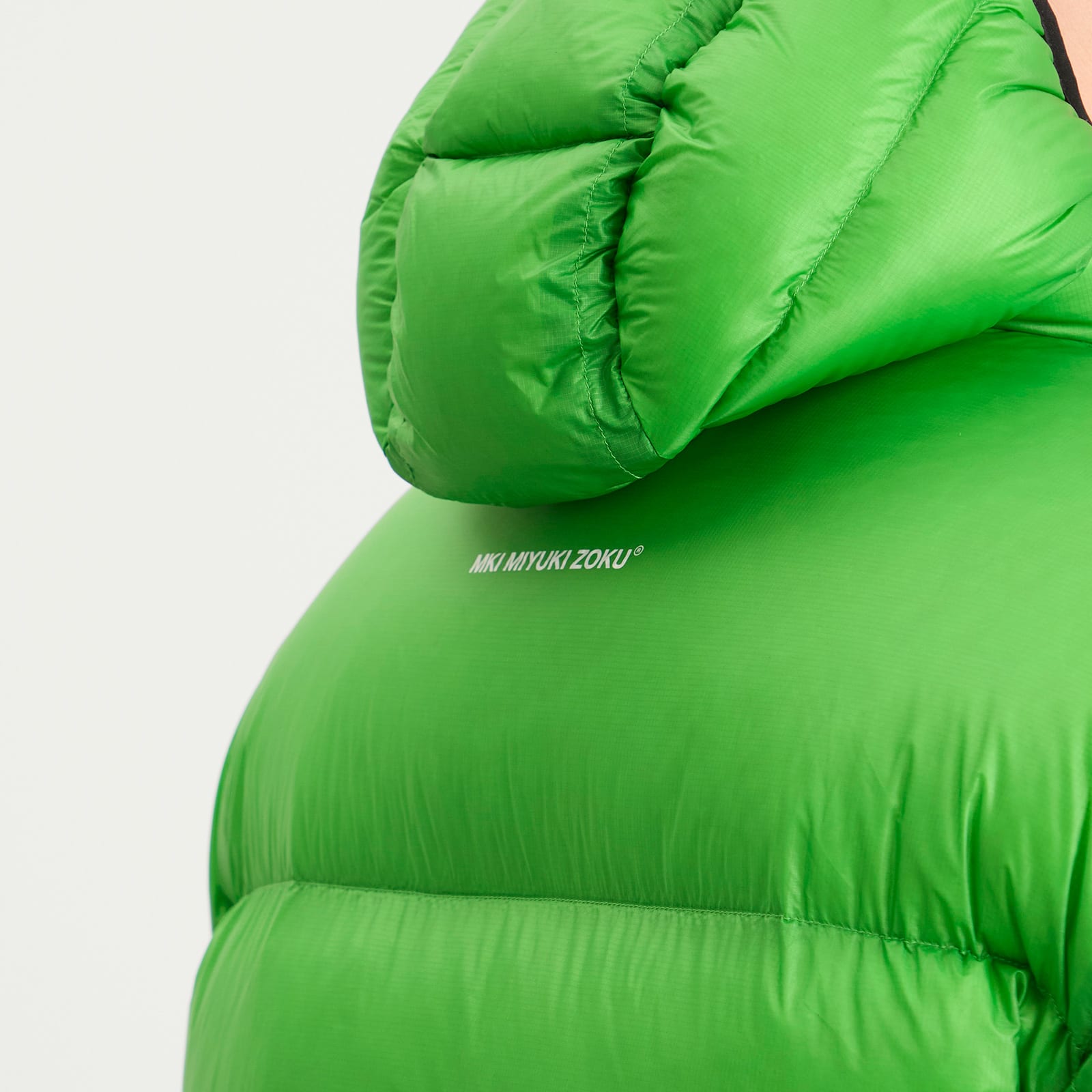 Men's Translucent Hooded Bubble Jacket Presented By END. Emerald