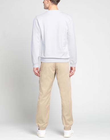Man Sweatshirt White Size M Cotton, Elastane