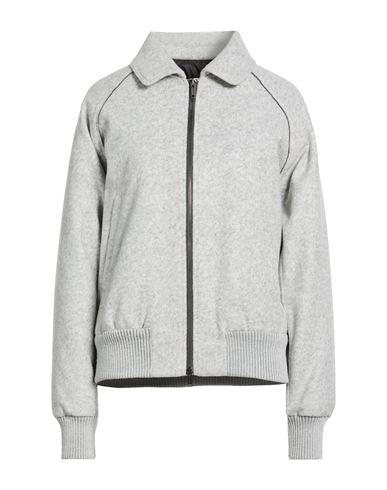 Woman Jacket Light grey Size 4 Polyester, Acrylic, Wool