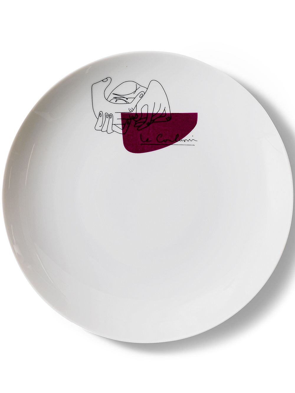 Two-set Service Prunier dessert plates - White