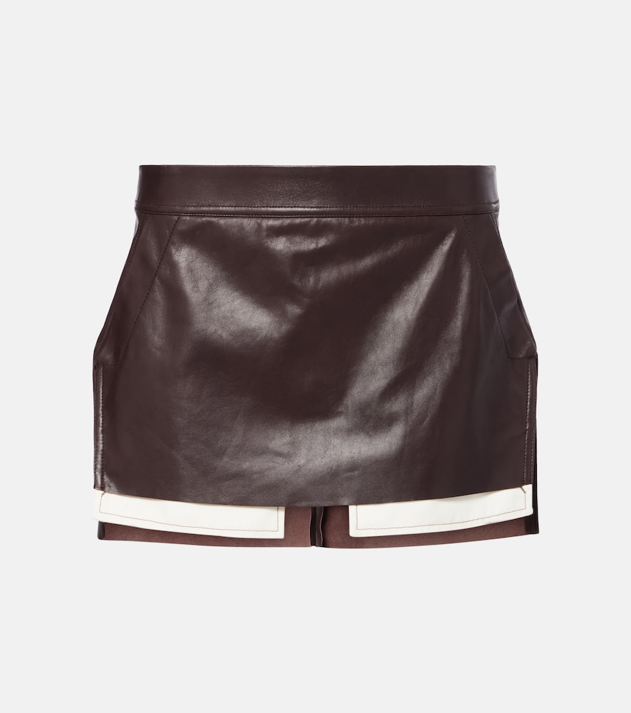 Fog leather miniskirt