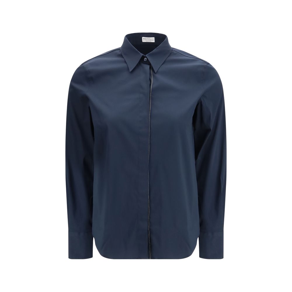Cotton Dress Shirt Shirt — Blue