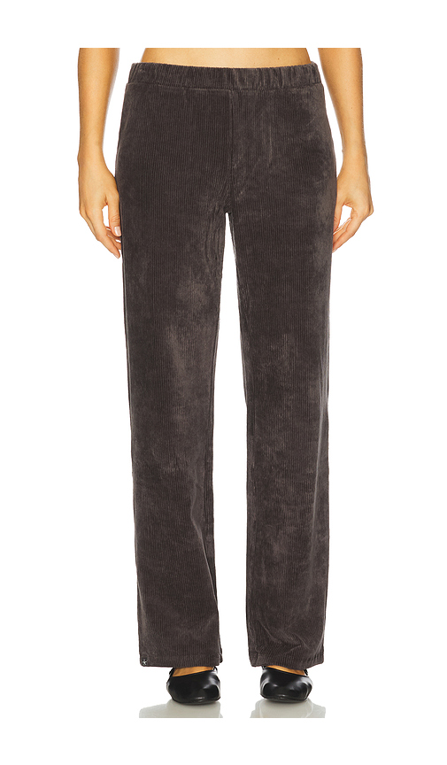 Barefoot Dreams Stretch Cord Wide Leg Pant in Black. S. Also in