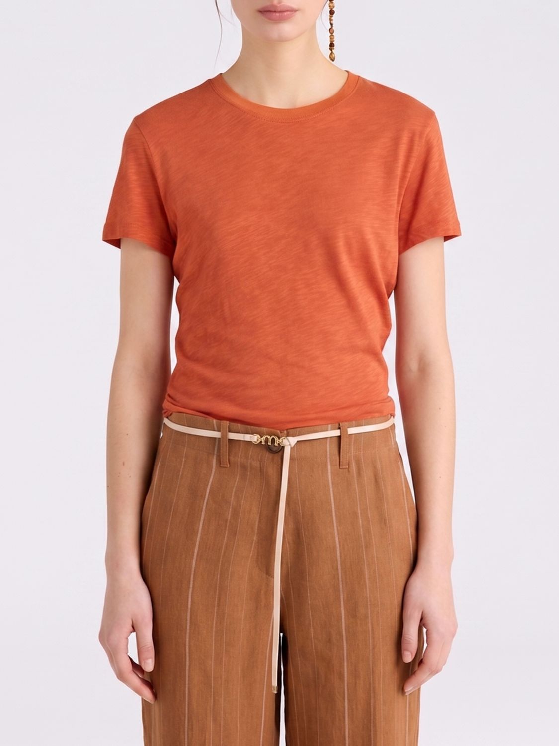 MOMONÌ T-Shirt Woman color Brick Red