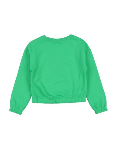 Kid Girl Sweatshirt Green Size 11 Cotton, Polyester