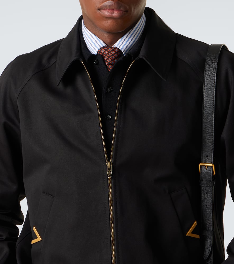 VGold cotton blouson jacket