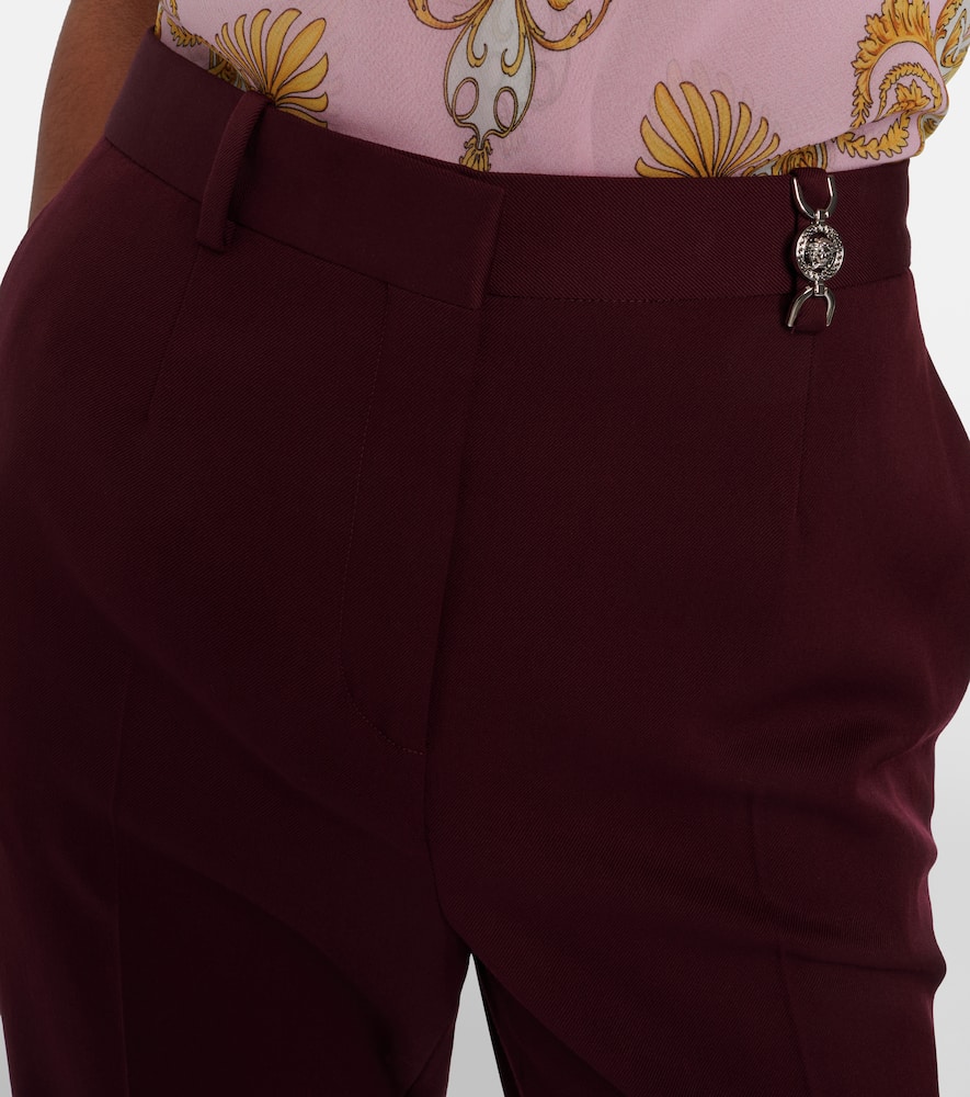 Wool flared pants