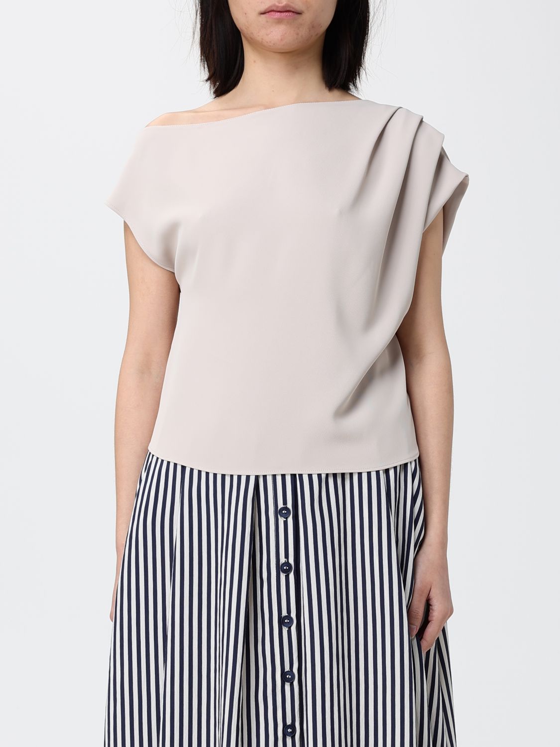Top Woman color Yellow Cream