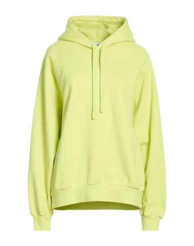 Woman Sweatshirt Lime green Size L Organic cotton