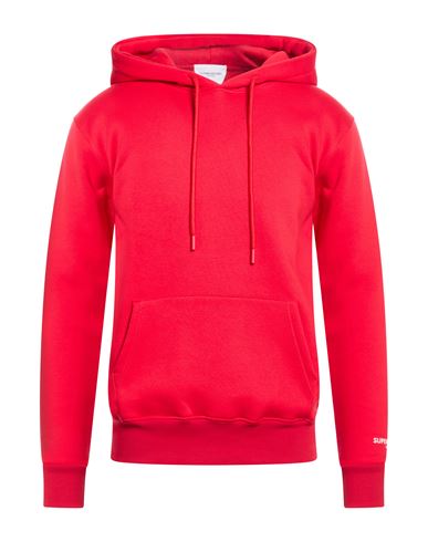 Man Sweatshirt Red Size L Polyester, Cotton