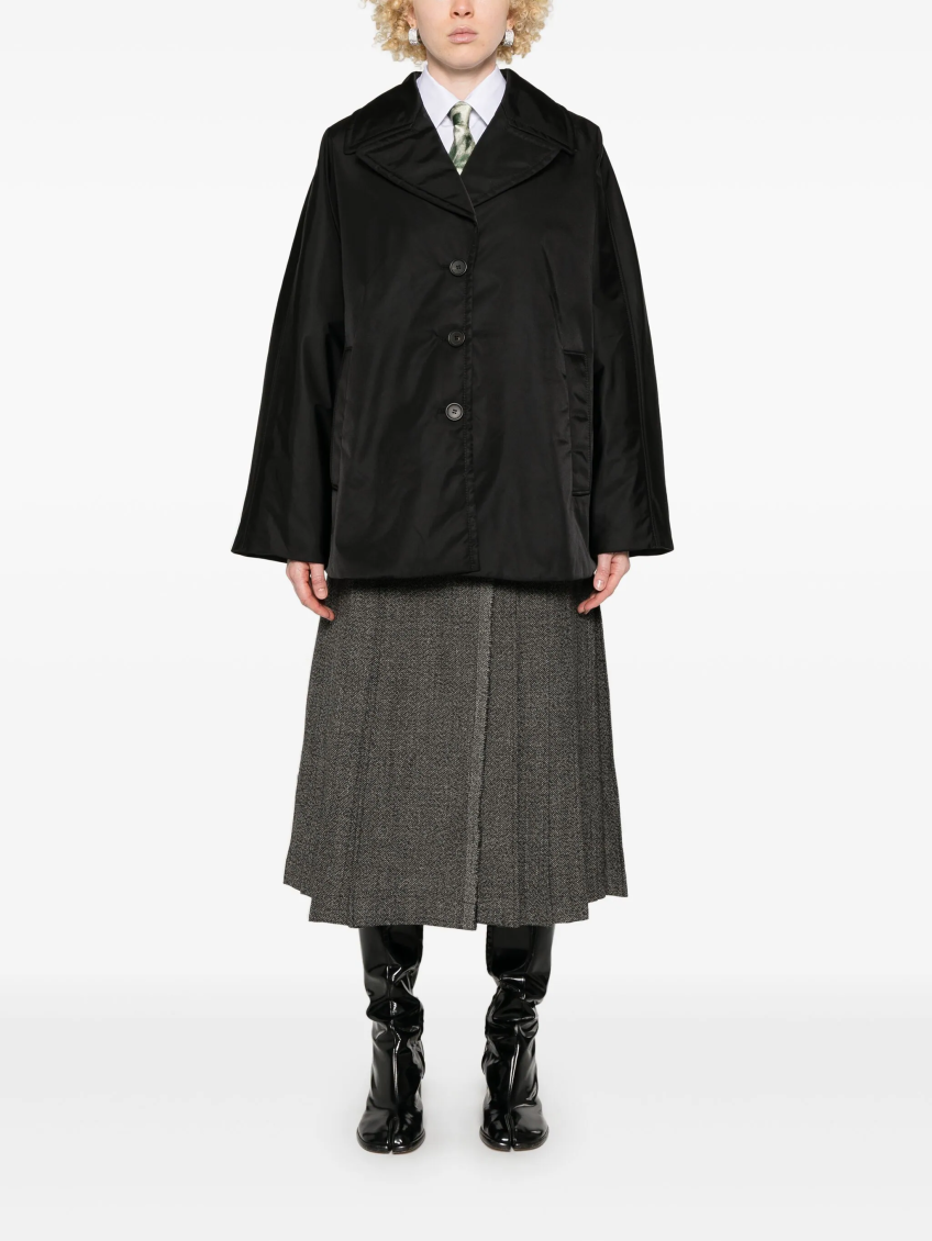 Recycled Nylon Twill Coat