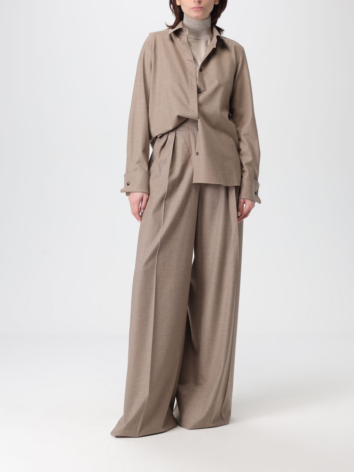 Pants Woman color Dove Grey