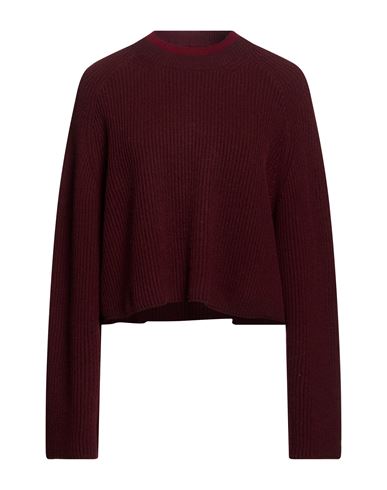 Woman Sweater Burgundy Size L Wool, Cashmere