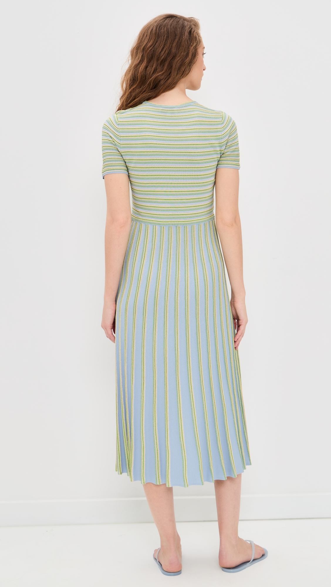 Emilia Knit Dress Powder Blue Multi