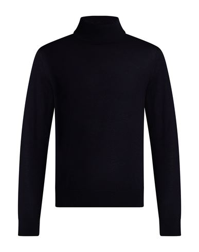 Man Turtleneck Midnight blue Size 36 Virgin Wool