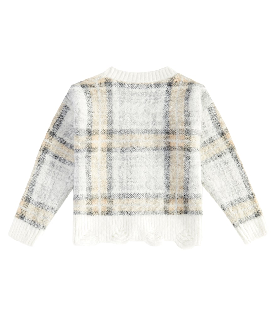 Monnalisa Plaid cardigan