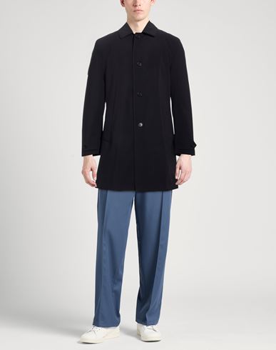 Man Coat Midnight blue Size L Polyester, Polyurethane