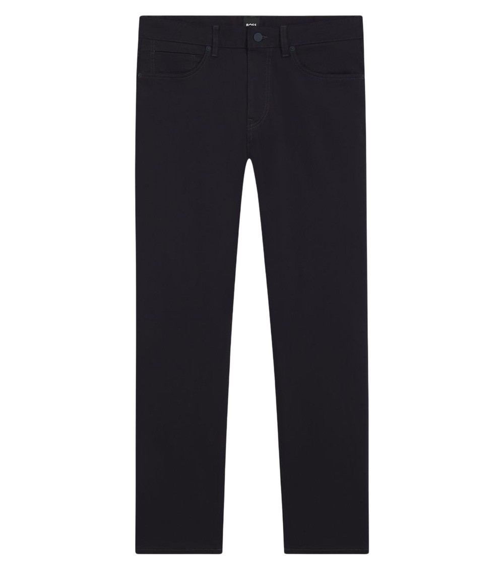Blue Flat Front Trousers