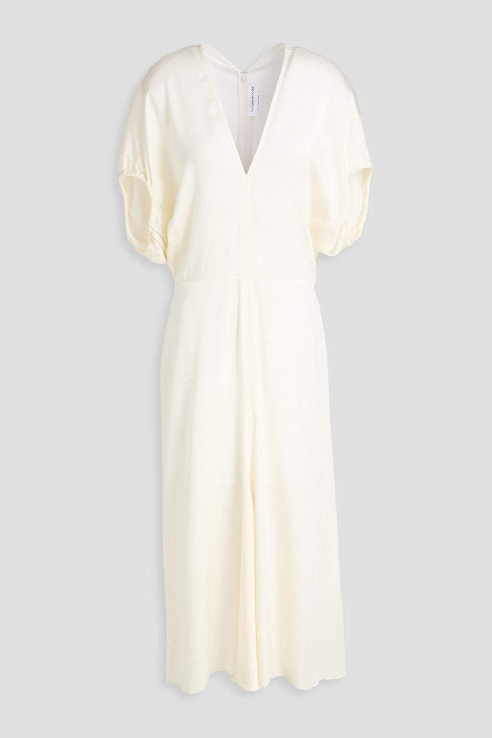 Satin-crepe midi dress - White - UK 12