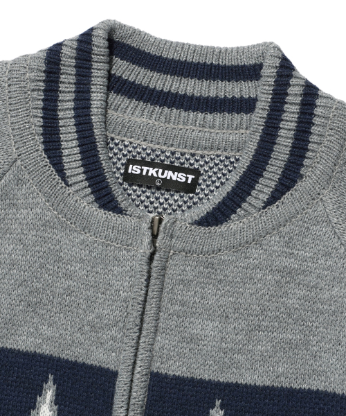 STAR COWICHAN KNIT CARDIGAN_GREY