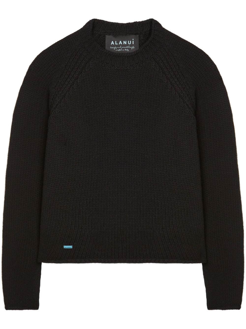 Cashmere-cotton jumper - Black