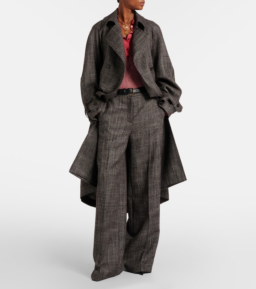 Hawley virgin wool wide-leg pants