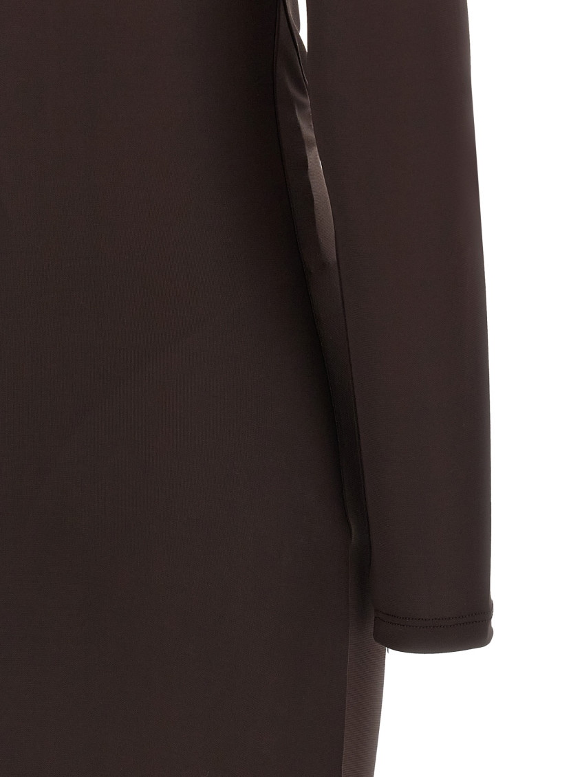 Elisabetta Franchi - jersey gown draped v neckline maxi