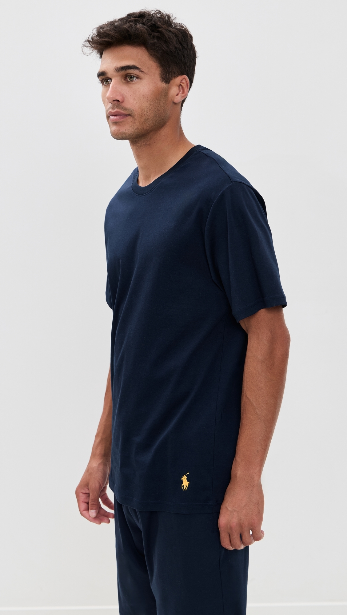 Mercerized Cotton Sleep Shirt Cruise Navy