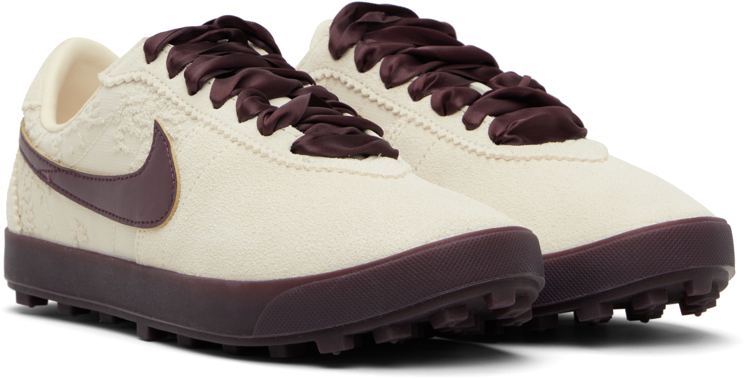 Off-White & Burgundy Astrograbber Leather SE Sneakers