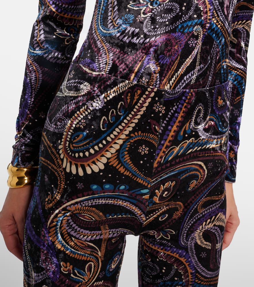 Paisley flared pants